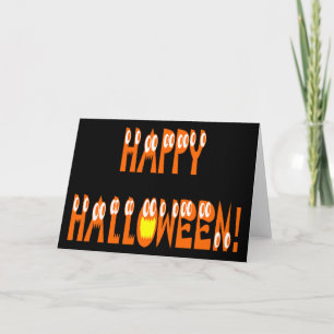 Tarjeta Halloween Squash Text