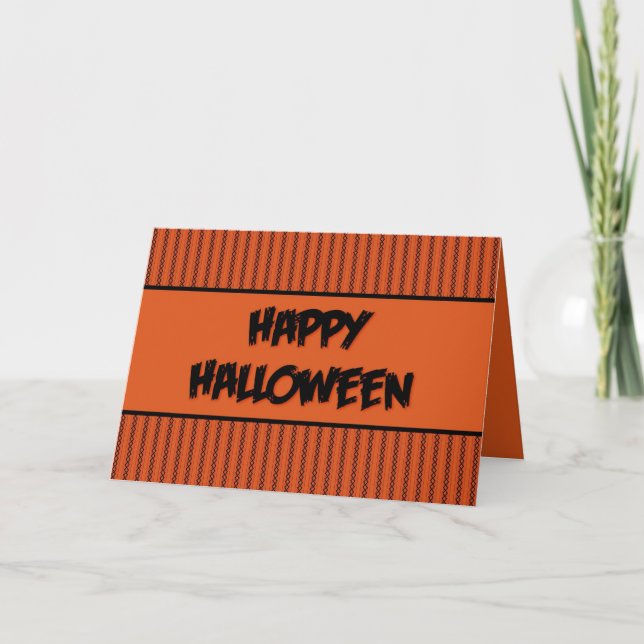 Tarjeta Halloween Stitches (Anverso)