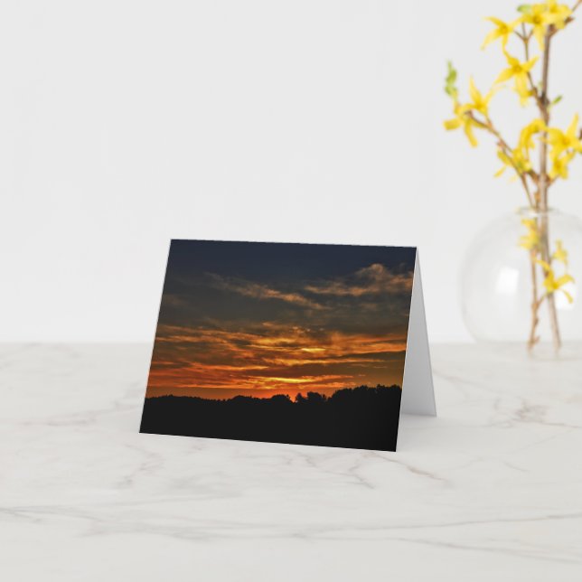 Tarjeta Halloween Sunset (flor amarilla)