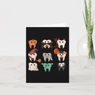 Tarjeta Halloween Teeth Spooky Halloween Dentist Cita
