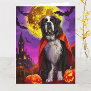 Tarjeta Halloween Terranova Vampiro Calabazas Espantoso