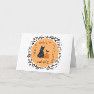 Tarjeta Halloween Terrier Escocés