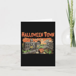 Tarjeta Halloween Town Est 1998 Fiesta de Halloween Lindos