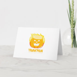 Tarjeta Halloween Trumpkin Funny