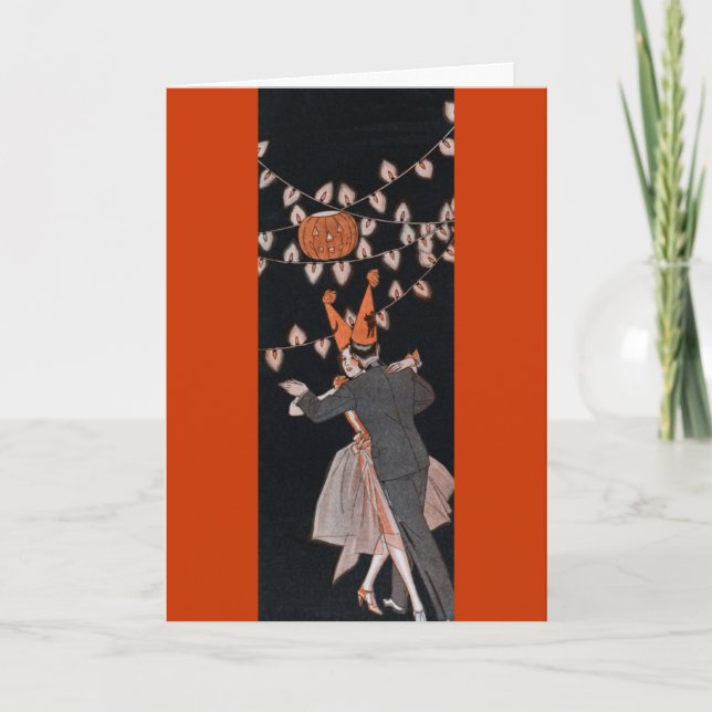 Tarjeta Halloween vintage (Anverso)