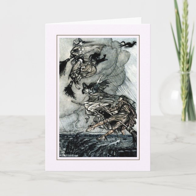 Tarjeta Halloween vintage (Anverso)