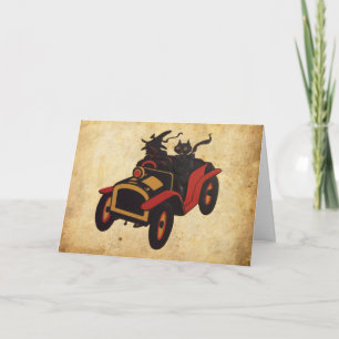Tarjeta Halloween vintage