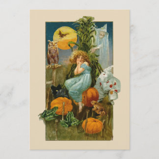 Tarjeta Halloween vintage