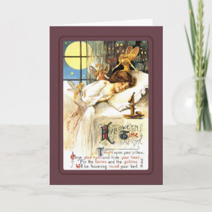 Tarjeta Halloween vintage