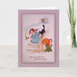Tarjeta Halloween vintage