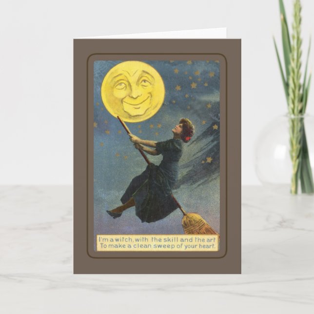 Tarjeta Halloween vintage (Anverso)