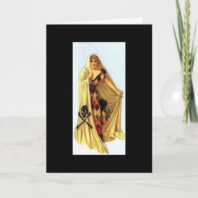 Tarjeta Halloween vintage (Anverso)