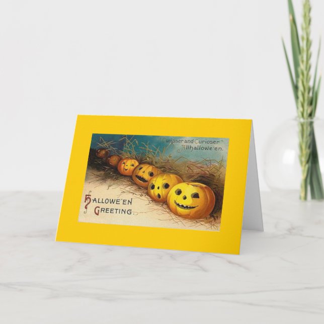 Tarjeta Halloween vintage (Anverso)