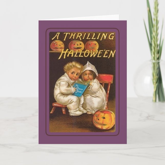 Tarjeta Halloween vintage (Anverso)