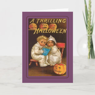 Tarjeta Halloween vintage