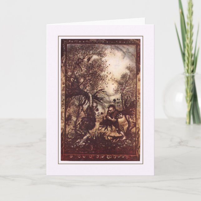 Tarjeta Halloween vintage (Anverso)