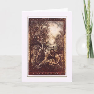 Tarjeta Halloween vintage