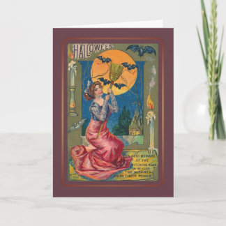 Tarjeta Halloween vintage