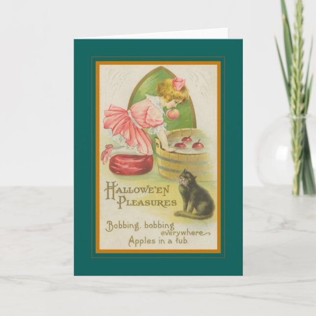 Tarjeta Halloween vintage (Anverso)