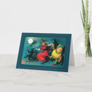 Tarjeta Halloween vintage