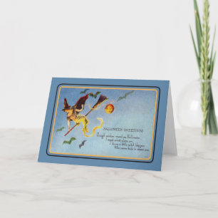 Tarjeta Halloween vintage