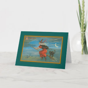 Tarjeta Halloween vintage