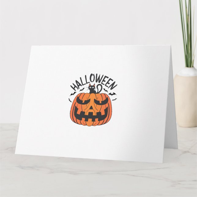Tarjeta Halloween vintage  (Anverso)