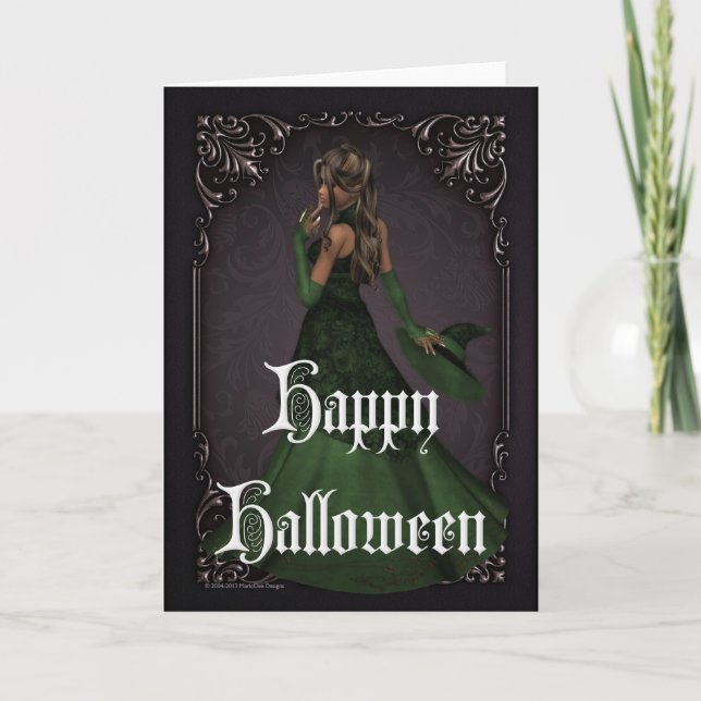 Tarjeta Halloween Witch 2 Happy Halloween (Anverso)
