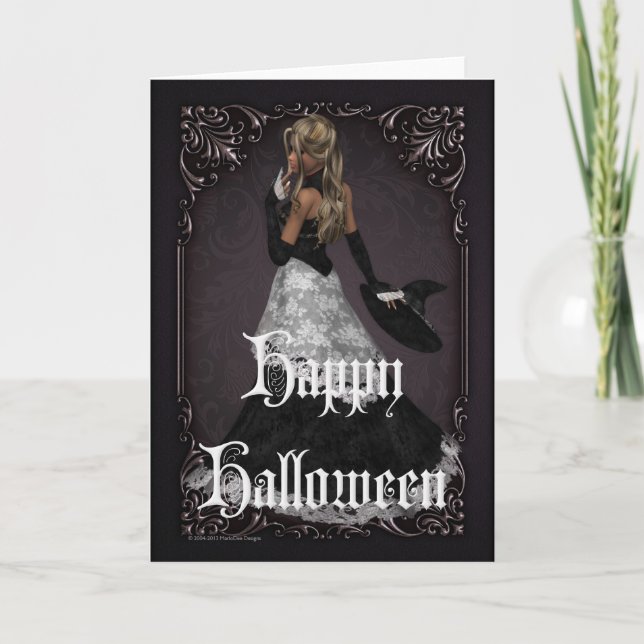 Tarjeta Halloween Witch 4 Happy Halloween (Anverso)
