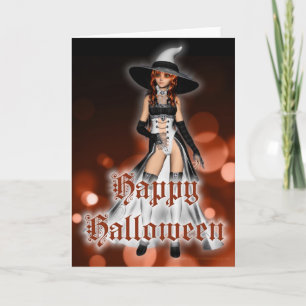 Tarjeta Halloween Witch Happy Halloween Greet Card 2