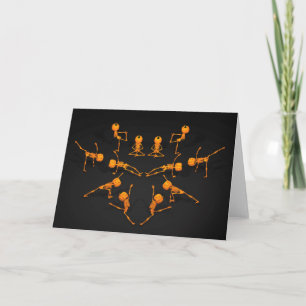 Tarjeta Halloween Yoga Class
