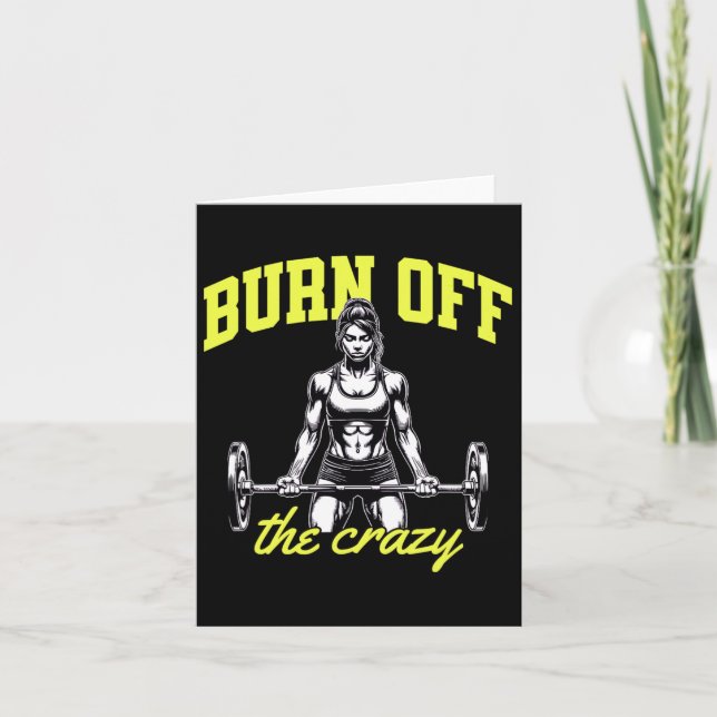 Tarjeta Halterofilia Construcción muscular entrenamiento d (Anverso)