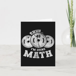 Tarjeta Halterofilia Pun Shhh estoy haciendo la Weibo de e