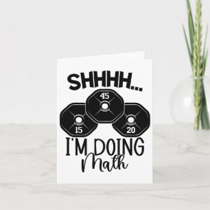 Tarjeta Halterofilia Pun Shhh estoy haciendo la Weibo de e