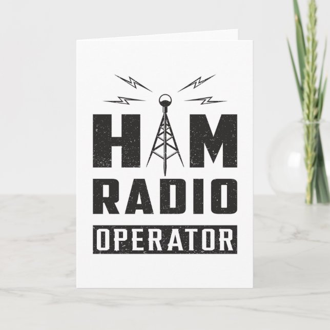 Tarjeta HAM Radio Amateur Frecuator Antenna Gift (Anverso)