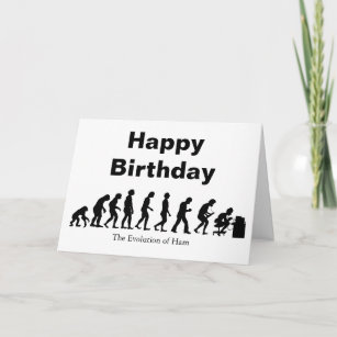 Tarjeta ¡Ham Radio Evolution Birthday Card Personalizar!