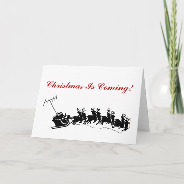 Tarjeta Ham Radio Navidades - Silhouette Ver. 2 (Anverso)