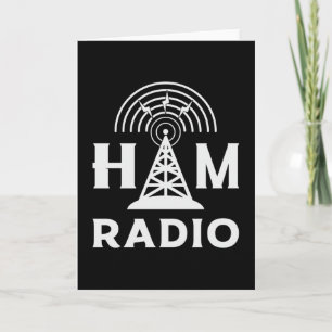 Tarjeta HAM Radio Operator Antenna Code Amateur Gift Idea