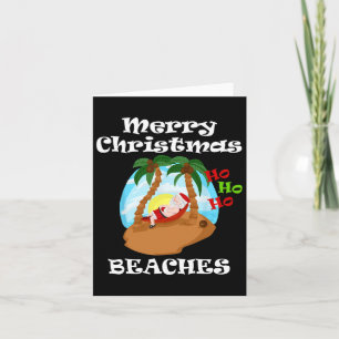 Tarjeta Hamaca de playa Santa Feliz Navidad Playas Palma