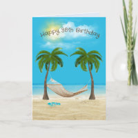 Hamaca en la playa cumpleaños 38