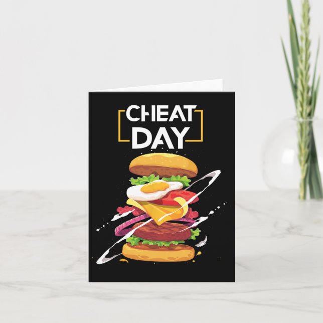 Tarjeta Hamburger Lover Regalo Gimnasio de comida rápida C (Anverso)