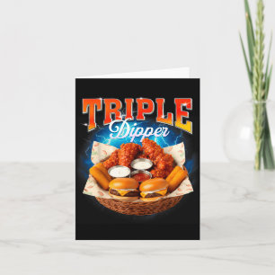 Tarjeta Hamburguesa de comida rápida Chicken Nugget Foodie