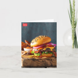 Tarjeta Hamburguesas de la barbacoa
