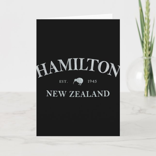 Tarjeta Hamilton New Zealand Hamilton Nz Graphic Print  (Anverso)