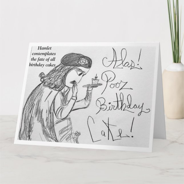 Tarjeta Hamlet contempla el destino de los pasteles de cum (Anverso)