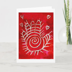 Tarjeta Hamsa/mano curativa/mano de Fátima