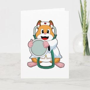 Tarjeta Hámster como médico con estetoscopio.PNG