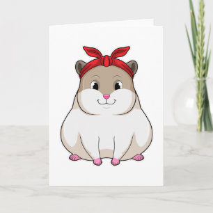 Tarjeta Hamster con Bandana
