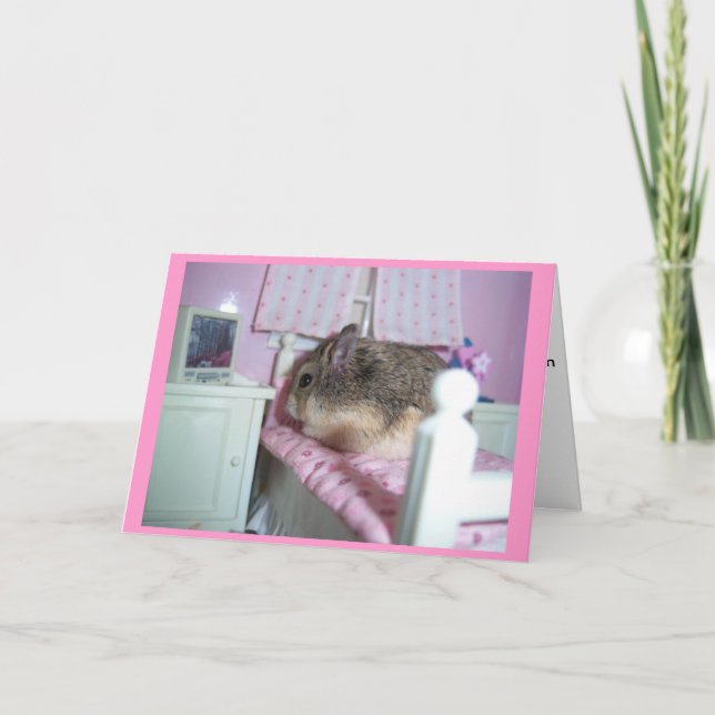 Tarjeta Hamster Get Well (Anverso)