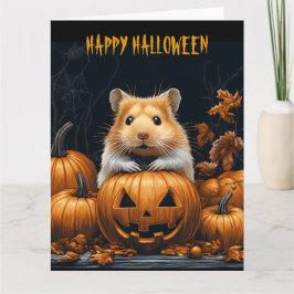 Tarjeta Hamster Halloween